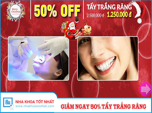 Giảm Ngay 50% Tẩy Trắng Răng Nhân Dịp Noel 2016 -1