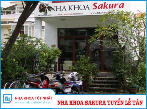 Nha Khoa Sakura Tuyển lễ tân nha khoa