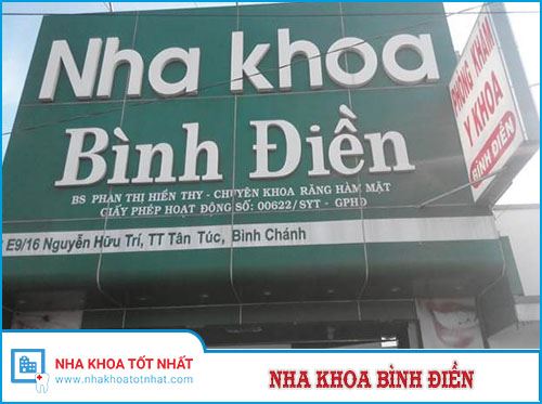 Nha khoa Bình Điền - E9/16 Nguyễn Hữu Trí, tt. Tân Túc, Bình Chánh