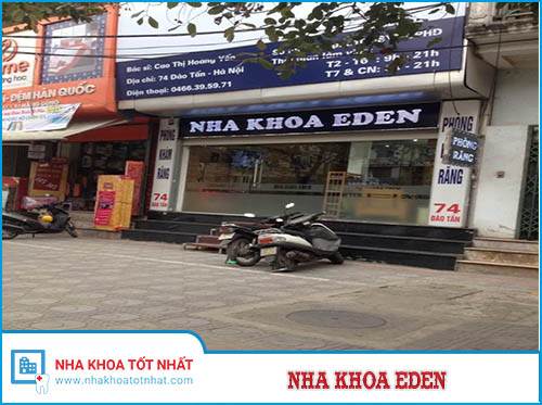 Nha khoa Eden - 74 Đào Tấn, P. Cống Vị, Q. Ba Đình, Hà Nội